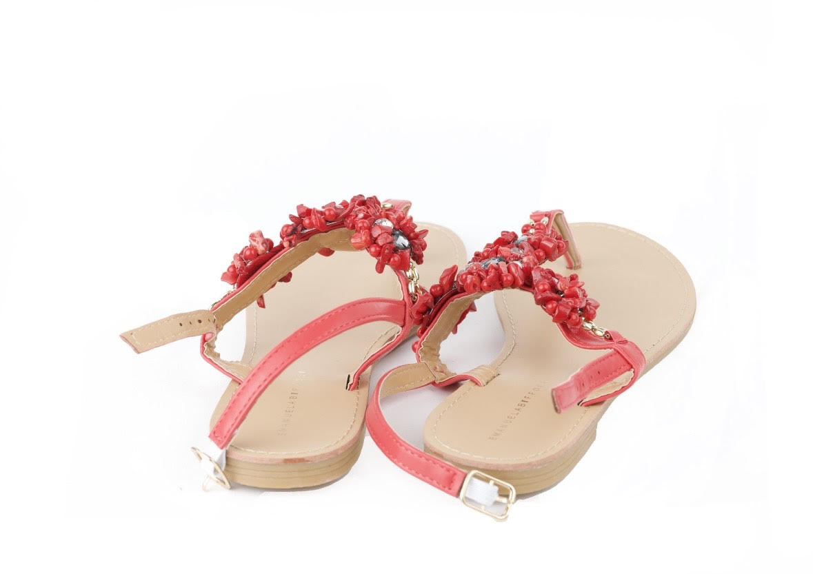 RED SANDALS